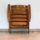 Folding chair in wood Fisher Möbel, 1970.