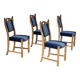 1960s, set of 4 pcs Danish dinning chairs, original very good condition.