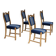 1960s, set of 4 pcs Danish dinning chairs, original very good condition.
