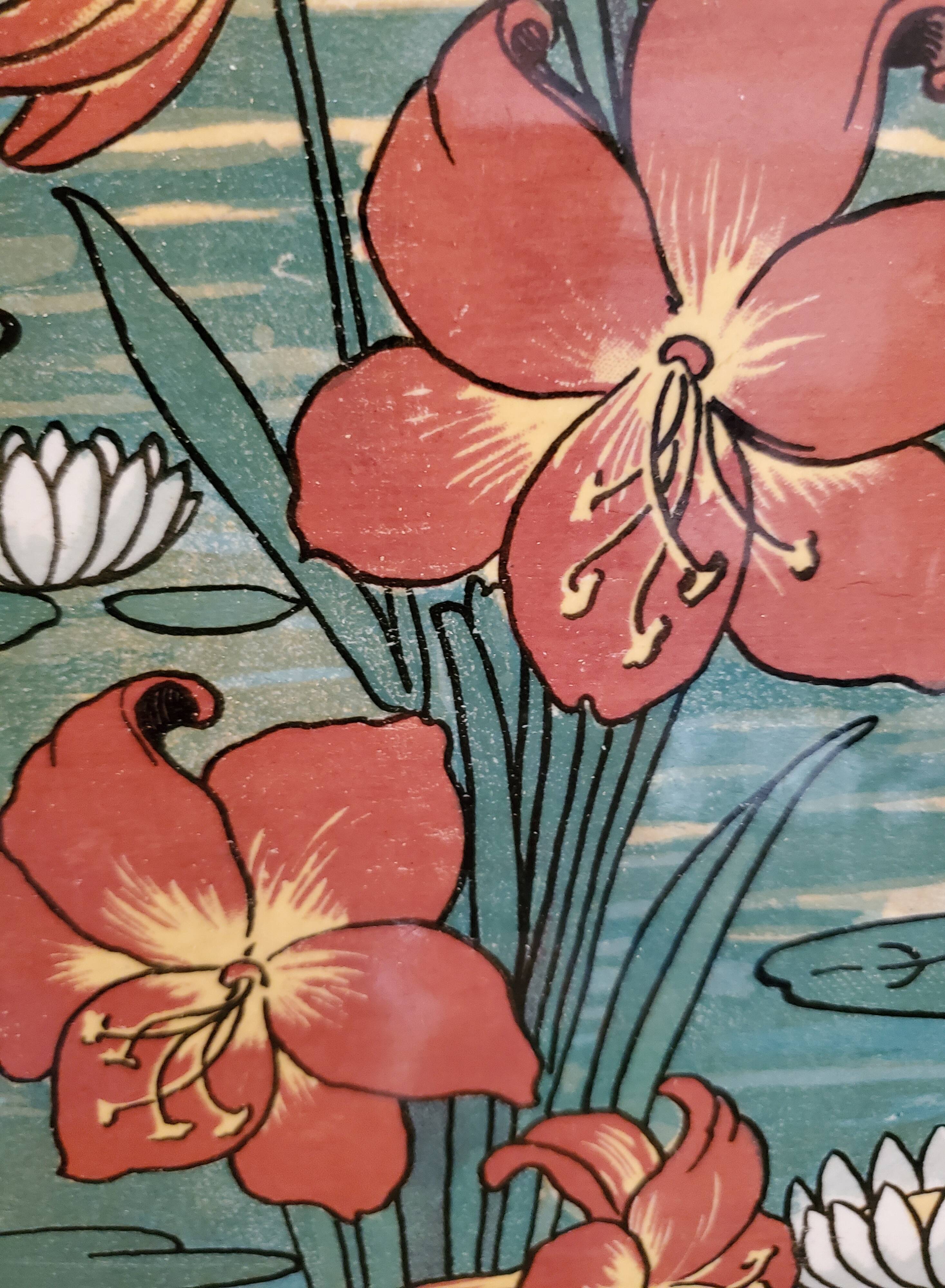 Ceramic plateau Sarreguemines