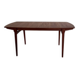 Vintage teak Scandinavian extendable dining table