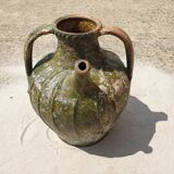 Dig jug pottery vase ancient terracotta green