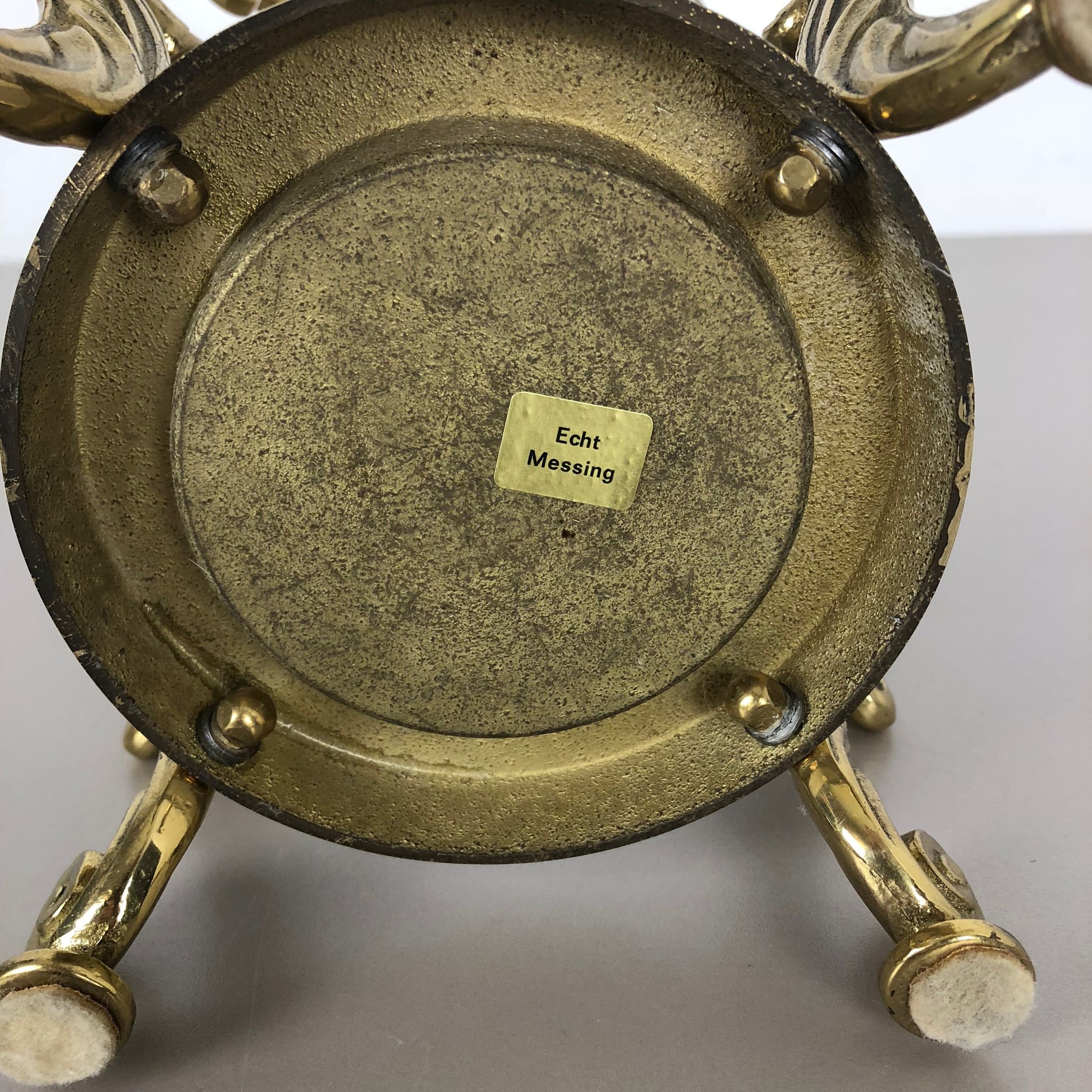 Hollywood Regency solid brass umbrella stand, Italy, 1970s