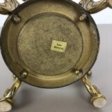 Hollywood Regency solid brass umbrella stand, Italy, 1970s