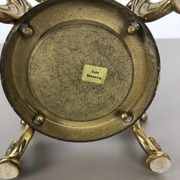 Hollywood Regency solid brass umbrella stand, Italy, 1970s