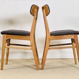 A set of four Danish Farstrup chairs In oak