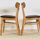 Ensemble de quatre chaises Farstrup danoises en chêne