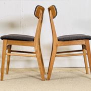 Ensemble de quatre chaises Farstrup danoises en chêne