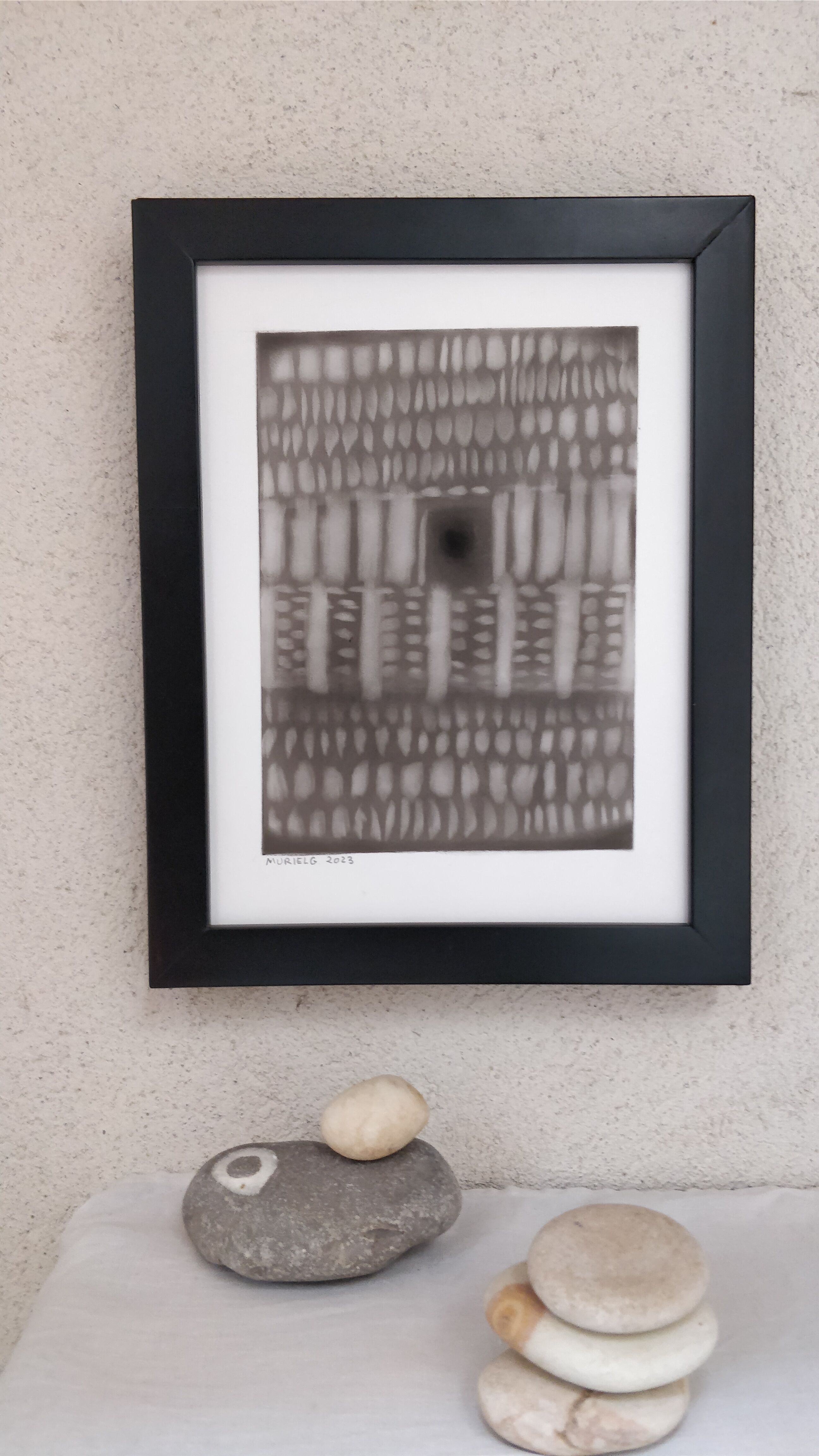 Abstract drawing 6 black and white