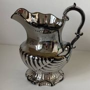 Beautiful English Rococo style lustreware carafe or pitcher circa 1830