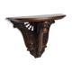 Sellette murale en bois sculpté aux décors bretons, 32 cm