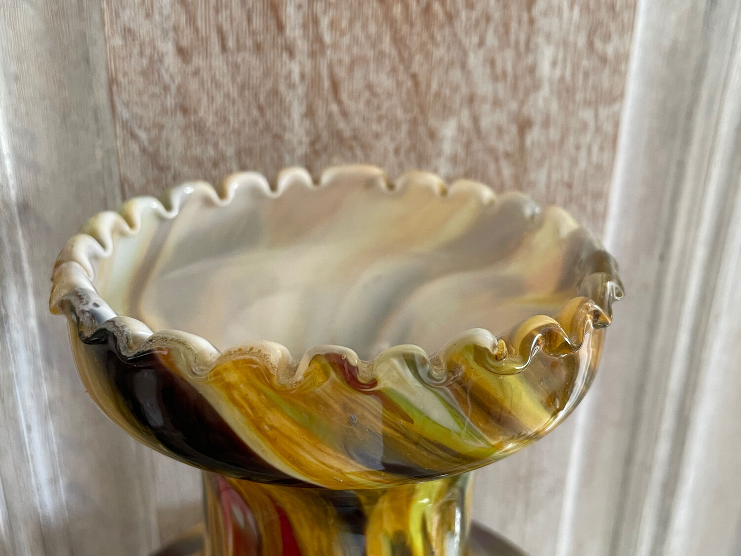 Italian vase Cristal Fiam vintage