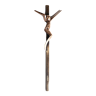 Modernist bronze crucifix by Richard Richese, 70s