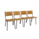 Set of 4 Ruud Jan Kokke chairs for Harvink Holland, 1980s