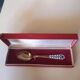 Russian enamelled silver spoon
