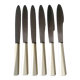 6 stainless blade bakelite knives