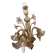 Murano glass chandelier Venetian flowers, circa 1950/1970 pink yellow
