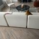 Cream white curled Rotondo sofa (The Socialite Family)