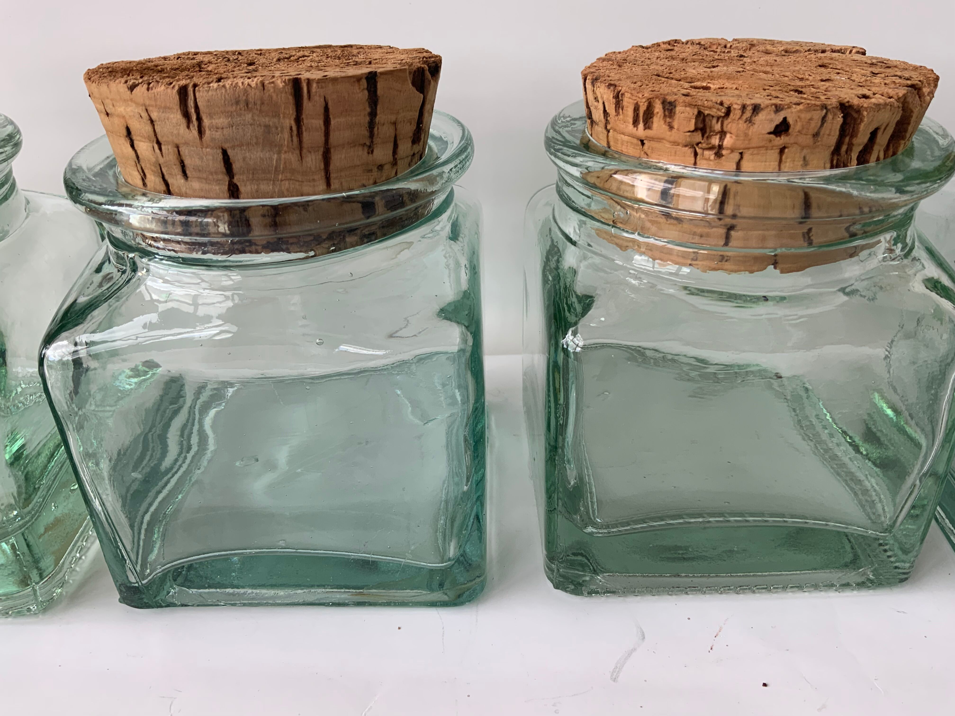 Set de 4 pots vintage