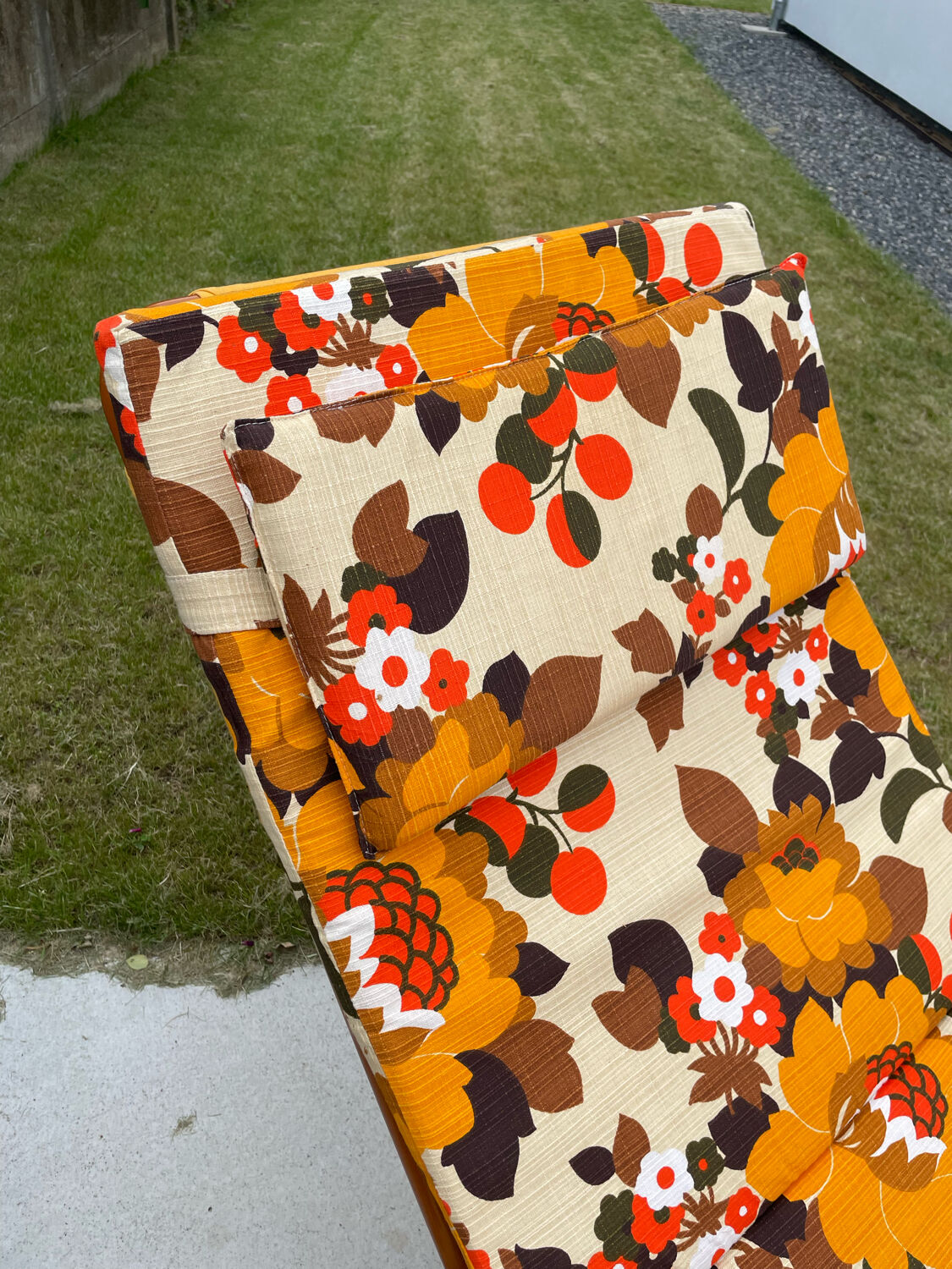 Deckchair chaise longue year 70