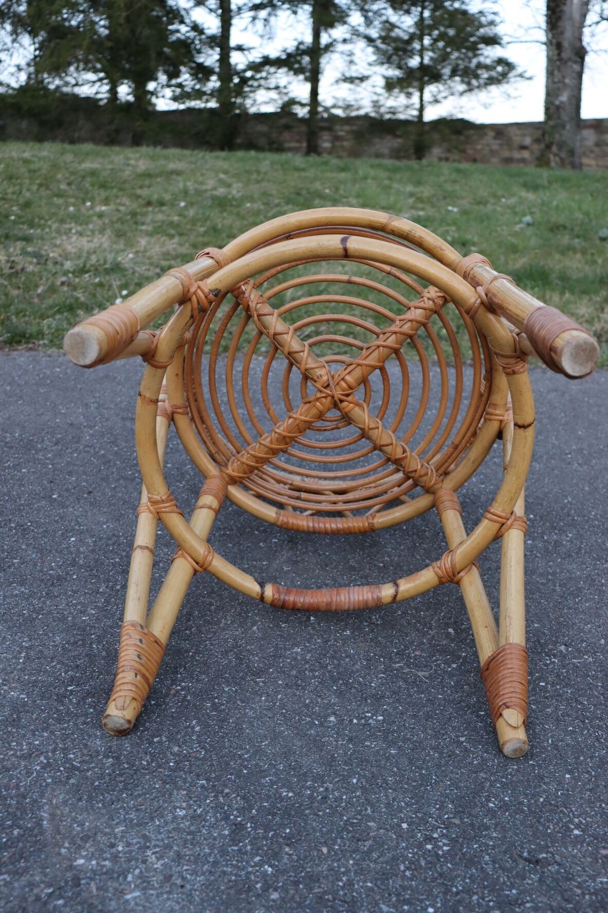 Rattan armchair