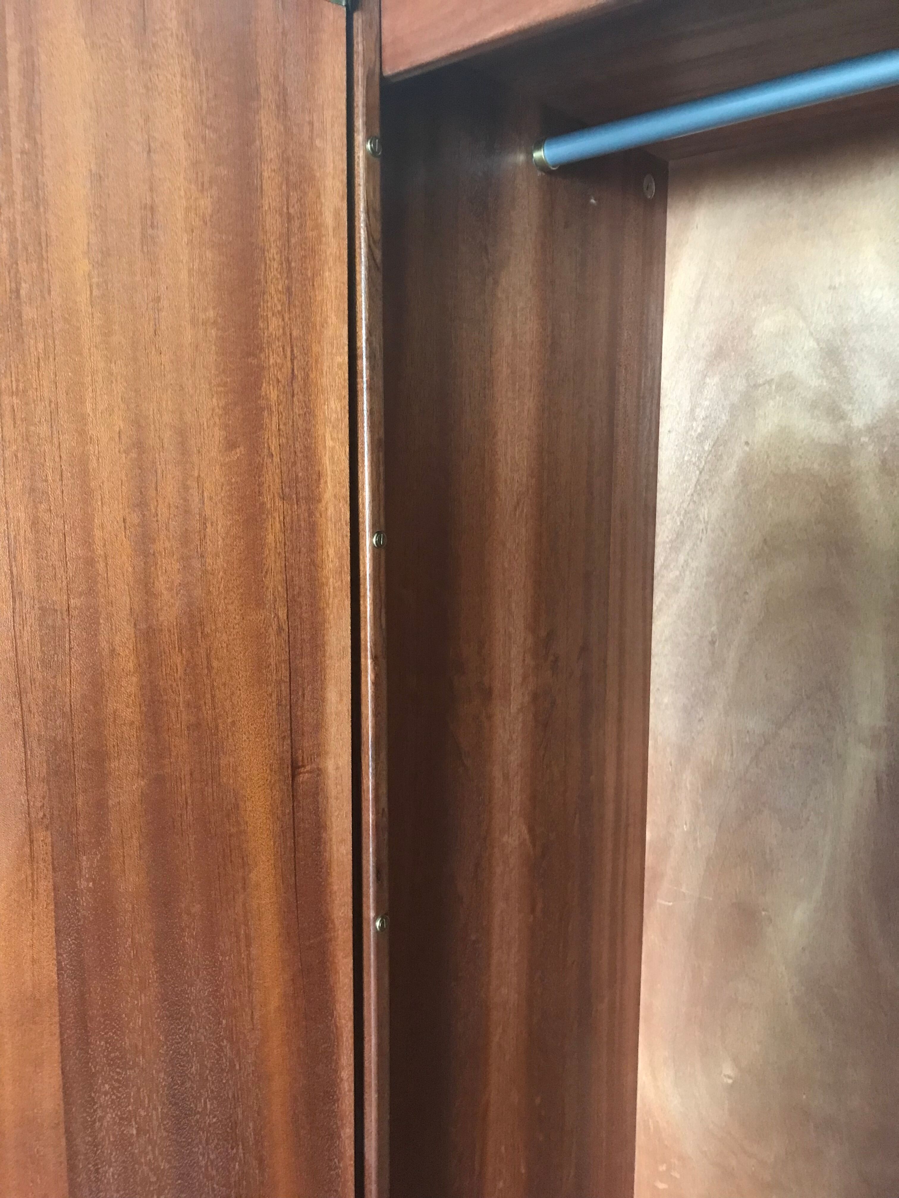 Scandinavian wardrobe vintage teak 1960-70's