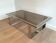 Chrome and brass designer coffee table. Attributed to Willy Rizzo
