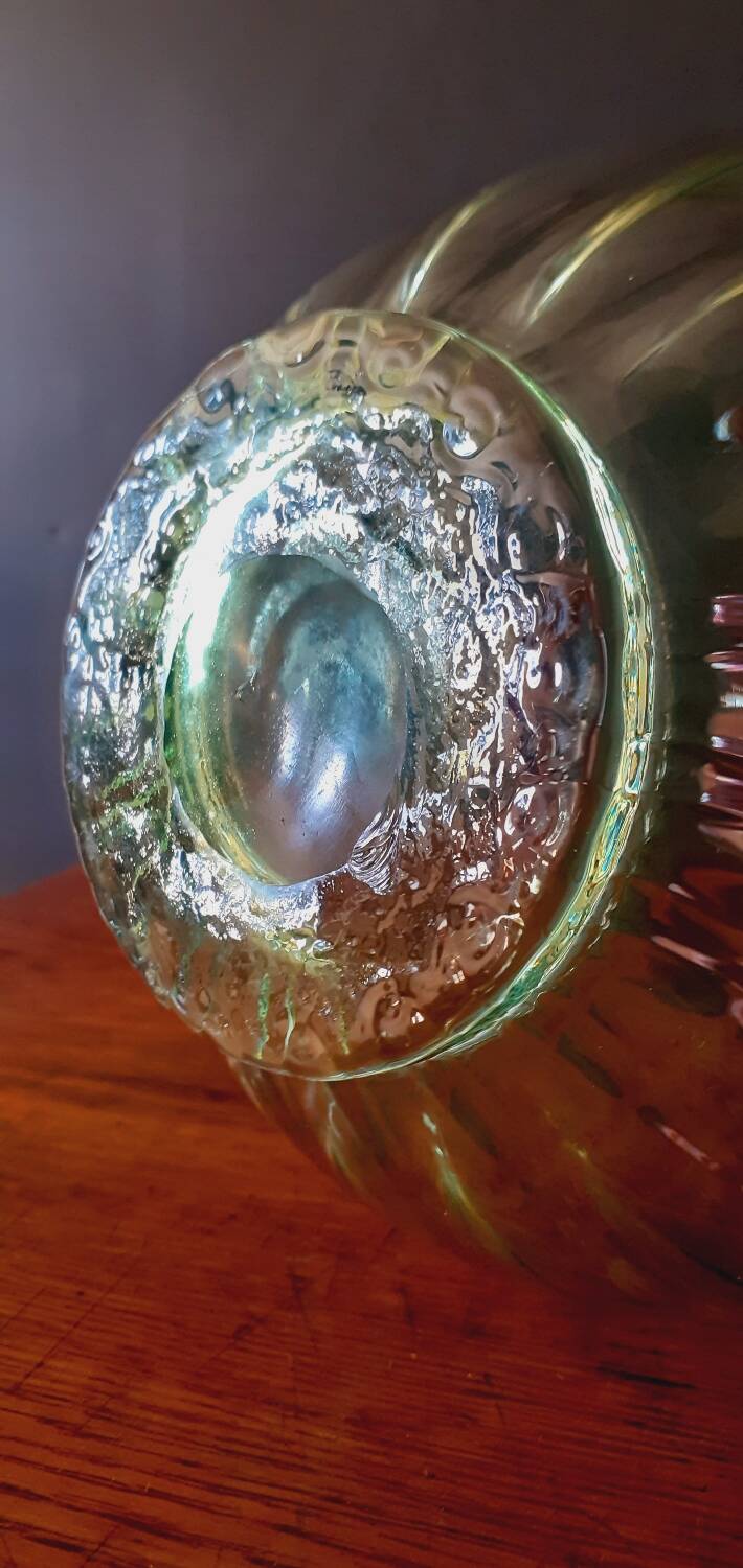 Vase corolle Bicolore début XXéme Soufflé à la bouche