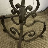 Art Deco wrought iron floor lamp base from the 1930s