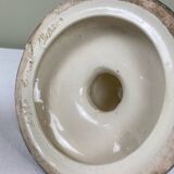 Decorated ceramic candle holder