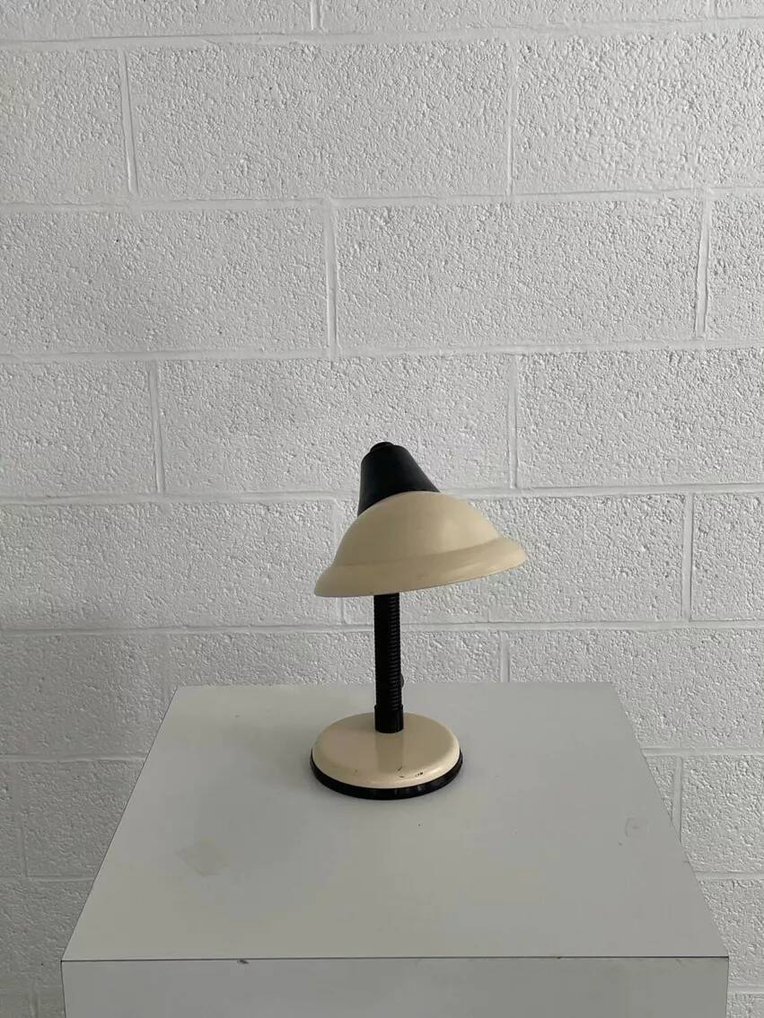 70s Aluminor beige desk lamp