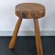 Brutalist stool, 70s, in olive tree