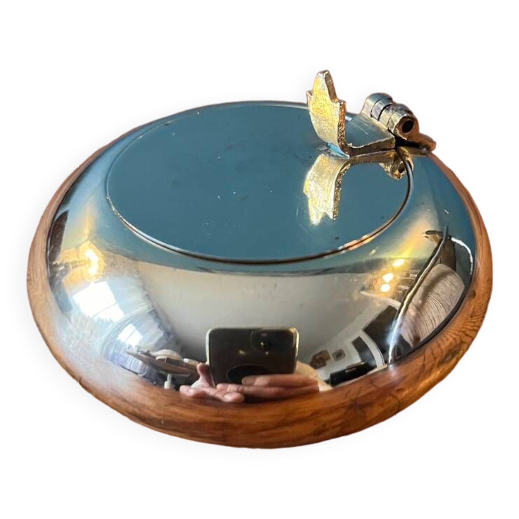 Brass pocket ashtray