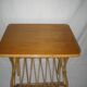 Rattan side table from the 1950s