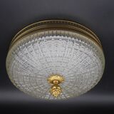 Lucien Gau glass and brass ceiling