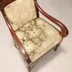 Antique Louis-Philippe armchair in mahogany, Italy, 19th century.