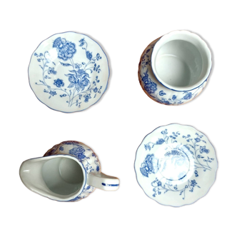 4-piece service in real porcelain