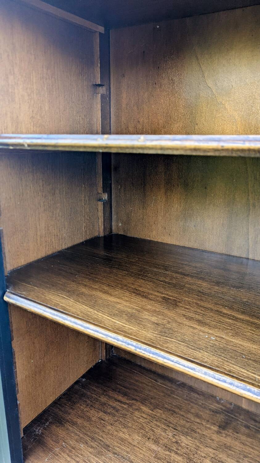 Open bookcase black 20th century