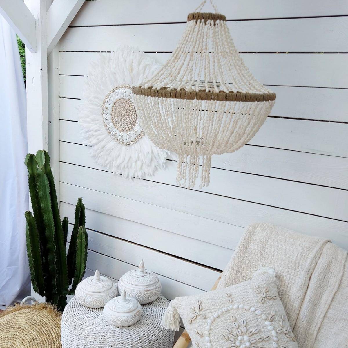 Chandelier - Shell pendant "Rosy"