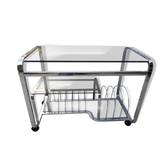 Vintage rolling side table