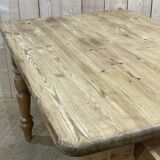 Table de ferme anglaise en sapin des années 1950