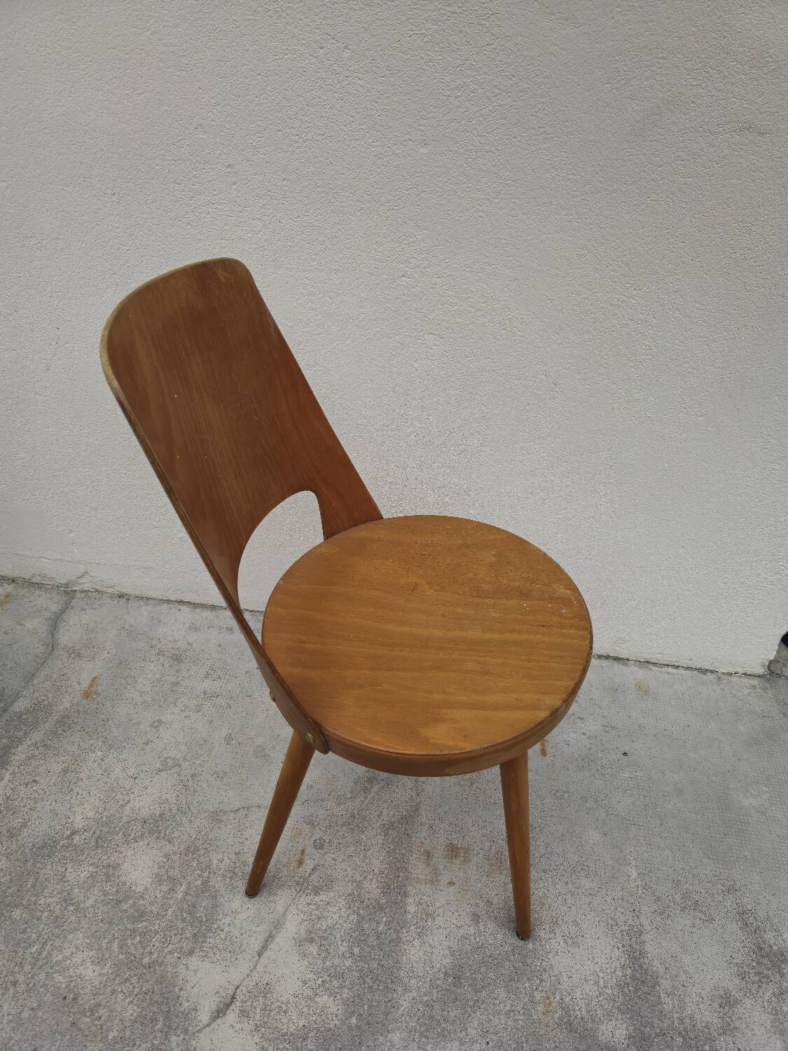 Baumann chair, "Mondor" model, vintage bistro, 1950s