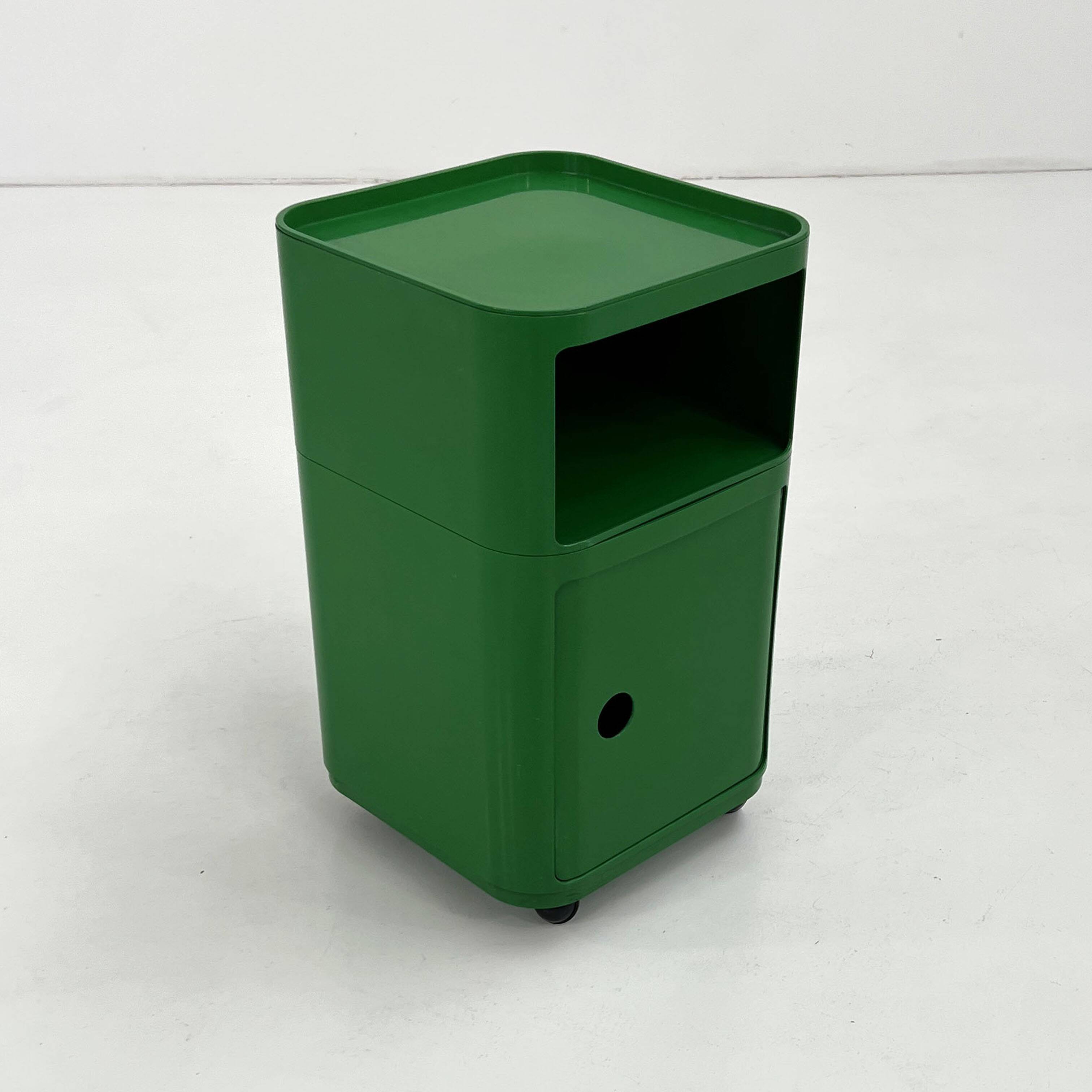 Componibili cabinet in green by Anna Castelli Ferrieri for Kartell, 1970