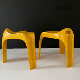Pair of stools by alexeander begge for casala, 1970