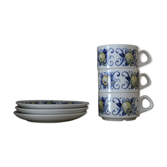 Lot de 3 tasses Villeroy et Boch Clacquesin