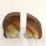 Onyx bookends. Spain, 1980s.