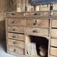 Magnificent Antique Oak Trade Counter with Numerous Drawers