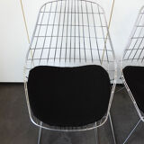 Four vintage SM05 chairs chromed by Cees Braakman for Pastoe, 1960-70