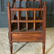 English mahogany magazine holder 1 drawer Mid-twentieth