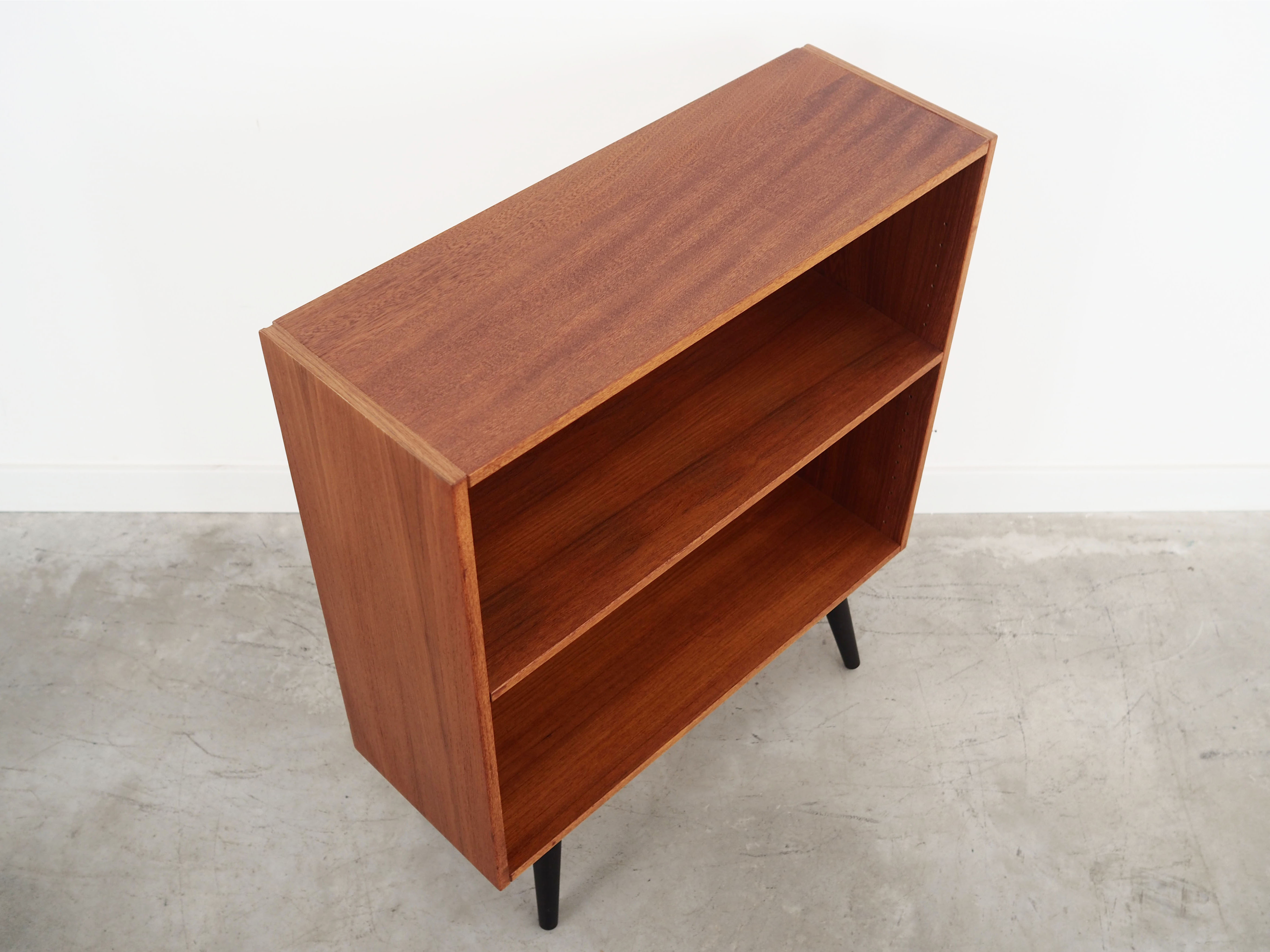 Teak bookcase, Danish design, 1970s, manufactured by Denka